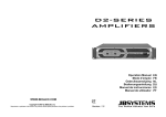 D2 Amplifiers user manual