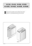 KV30, KV45, KV60, KV80 KV30E, KV45E, KV60E