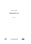 Altes Skript Programmieren in C - Technische Universität München