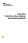 TI-84 Plus TI-84 Plus Silver Edition Bernutzerhandbuch
