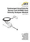 Submerged Area/Velocity Sensor and AV9000 Area