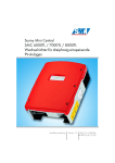 Sunny Mini Central SMC 6000TL / 7000TL / 8000TL Wechselrichter