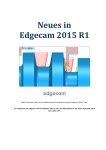 Neues in Edgecam 2015 R1