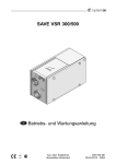 SAVE VSR 300/500 Betriebs- und Wartungsanleitung