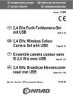 2,4 Ghz Funk-Farbkamera-Set mit USB 2.4 GHz