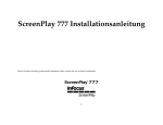 ScreenPlay 777 Installationsanleitung