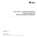 Sun Ultra 40 M2 Workstation Handbuch für die