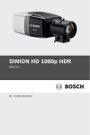 DINION HD 1080p HDR - Bosch Security Systems