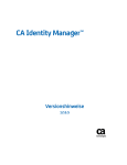 CA Identity Manager - Versionshinweise