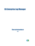 CA Enterprise Log Manager - Übersichtshandbuch