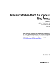Administratorhandbuch für vSphere Web Access