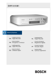 DVR1A1081 - Bosch Security Systems