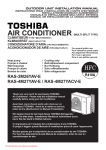 Toshiba RAS-3M26YAV-E User Guide Manual AIR CONDITIONER