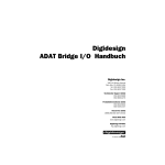 ADAT Bridge I/O Handbuch - Digidesign Support Archives
