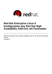 Red Hat Enterprise Linux 6 Konfiguration des Red Hat High