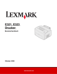 E321, E323 Drucker