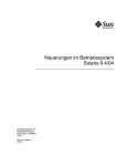 Neuerungen im Betriebssystem Solaris 9 4/04