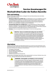 Service-Anweisungen für Wechselrichter/Lader der Radian