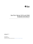 Sun Fire-Server V215 und V245 Installationshandbuch