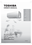 owner's manual air conditioner (split type)