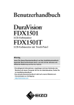 DuraVision FDX1501/FDX1501T Benutzerhandbuch