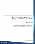 Quest NetVault Backup Administratorhandbuch