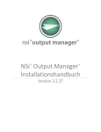 NSi™ Output Manager™ Installationshandbuch