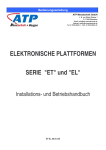 Bedienungsanleitung ET- und EL-Plattformen
