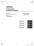 Installation Manual - Homocrisis by Toshiba Calefacción & Aire