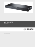 VIP X16XF E - Bosch Security Systems