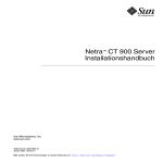 Netra™ CT 900 Server Installationshandbuch