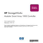 HP StrorageWorks Modular Smart Array 1000 Controller v4.24 User