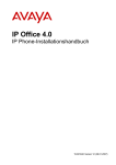 IP Office 4.0 - Avaya Support