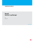 Sentinel Log Manager 1.1-Installationshandbuch