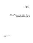 SPARC Enterprise T2000 Server – Installationshandbuch