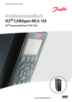 Installationshandbuch VLT CANOpen MCA 105