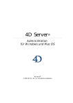 4D Server 2004 Administration