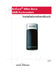 AirCard 800er-Serie USB-Funkmodem Installationshandbuch