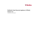 McAfee Email Security Appliance (VMtrial) Version