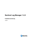 Sentinel Log Manager 1.2.2-Installationshandbuch