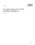 Facsimile Support für AS/400 Installationshandbuch