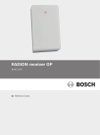 RADION receiver OP - Bosch Security Systems