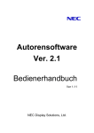Autorensoftware Ver. 2.1 Bedienerhandbuch