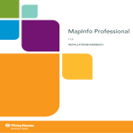 MapInfo Professional 11.0 Installation Guide