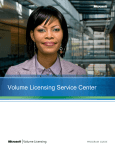 Program Guide for Microsoft Volume Licensing Center