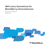 IBM Lotus Sametime for BlackBerry Smartphones