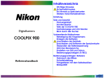 Teile der COOLPIX 900 - Manual und bedienungsanleitung.