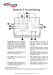 Explorer 3 Kurzanleitung