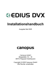 EDIUS DVX Anwendung