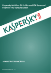 Kaspersky Anti-Virus 8.0 fÜr Microsoft ISA Server und Forefront TMG